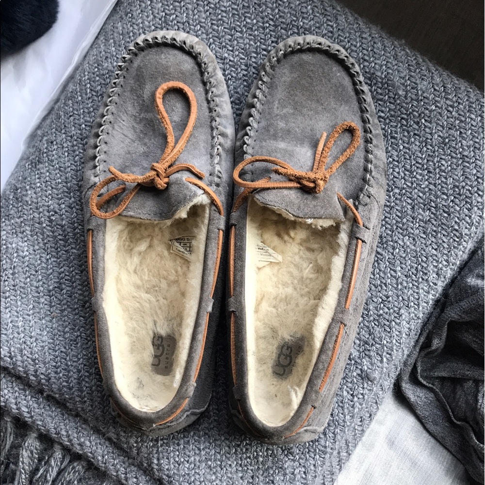 Grey with brown leather UGG Moccasins!
